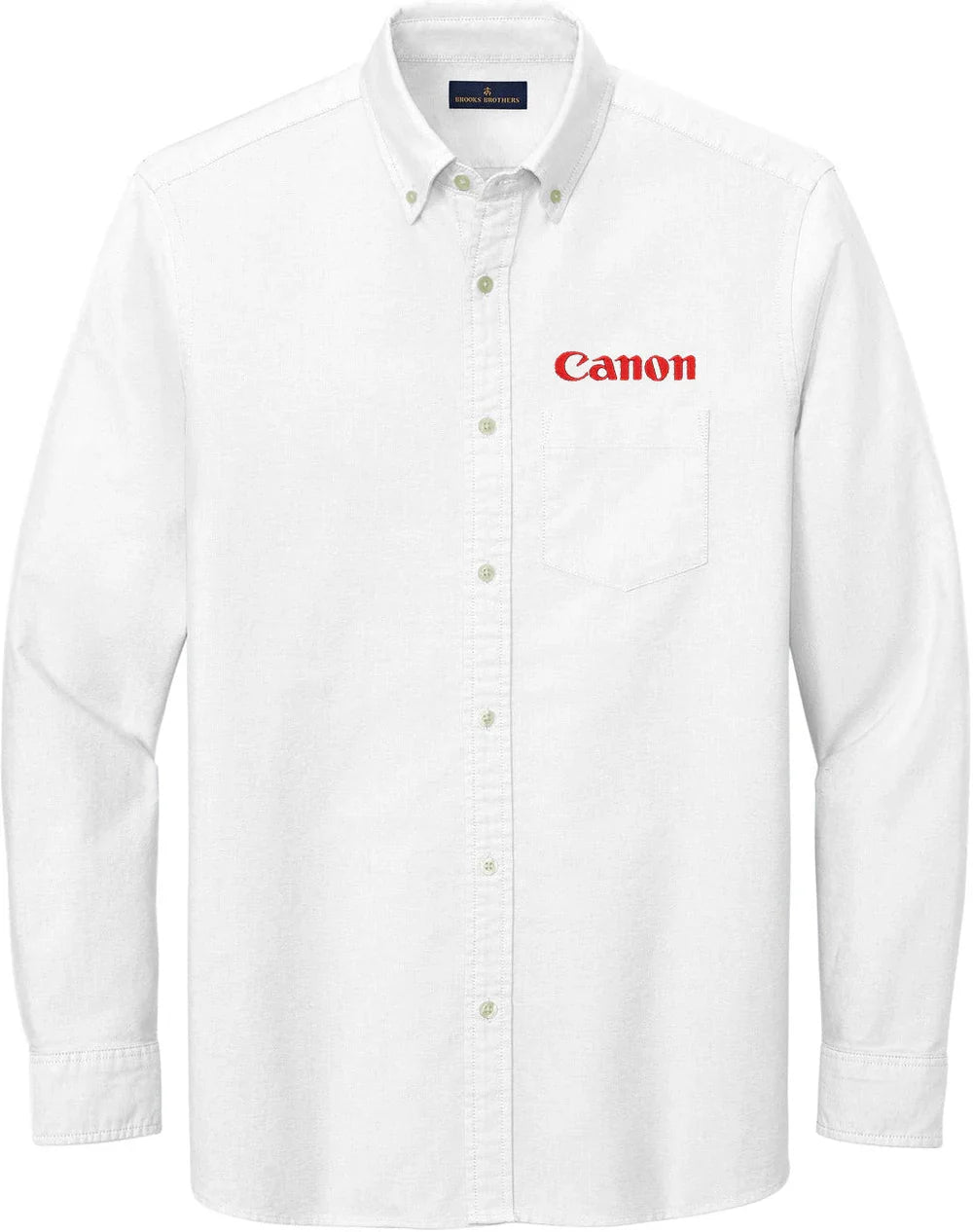 Brooks Brothers Casual Oxford Cloth Shirt with custom logo embroidery
