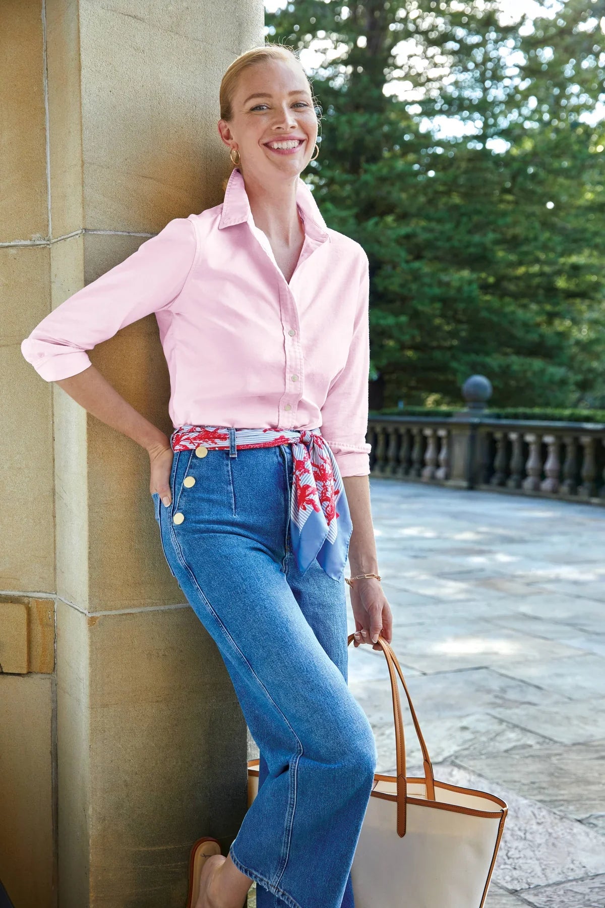 Brooks Brothers Women’s Casual Oxford Cloth Shirt with custom logo embroidery