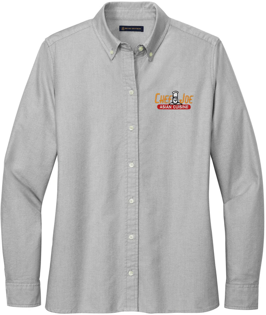 Brooks Brothers Women’s Casual Oxford Cloth Shirt with custom logo embroidery