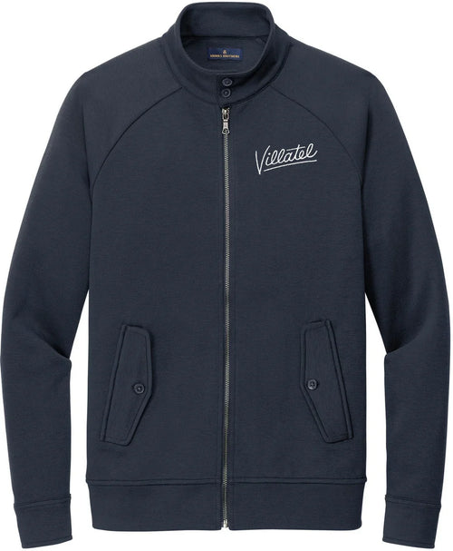 Brooks Brothers Double-Knit Full-Zip with custom logo embroidery