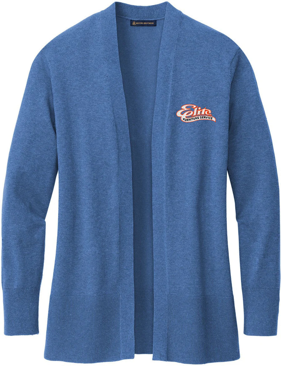 Brooks Brothers Women’s Cotton Stretch Long Cardigan Sweater with custom logo embroidery