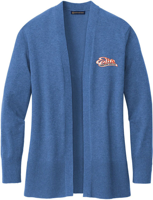 Brooks Brothers Women’s Cotton Stretch Long Cardigan Sweater with custom logo embroidery