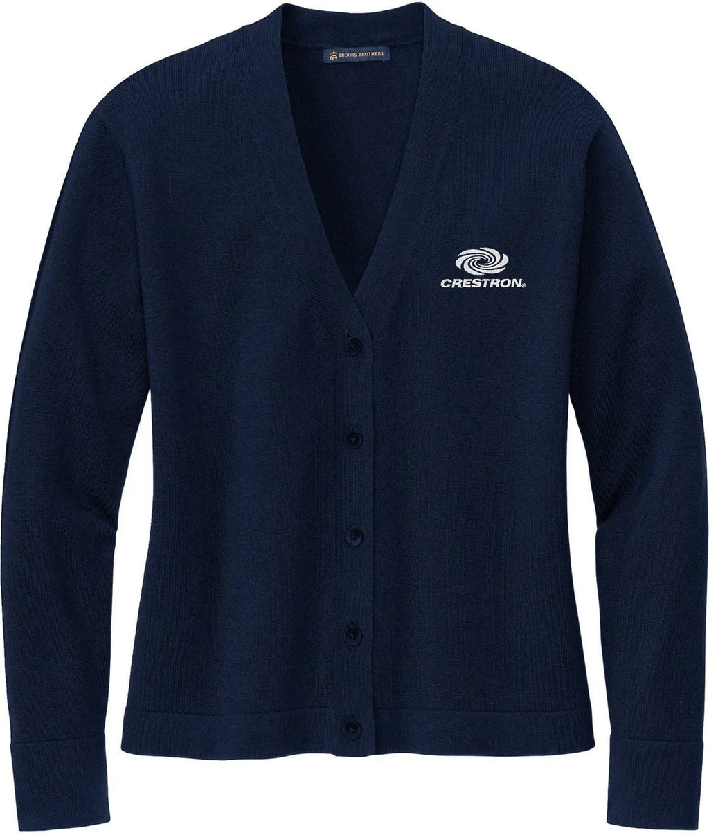 Brooks Brothers Women’s Cotton Stretch Cardigan Sweater with custom logo embroidery