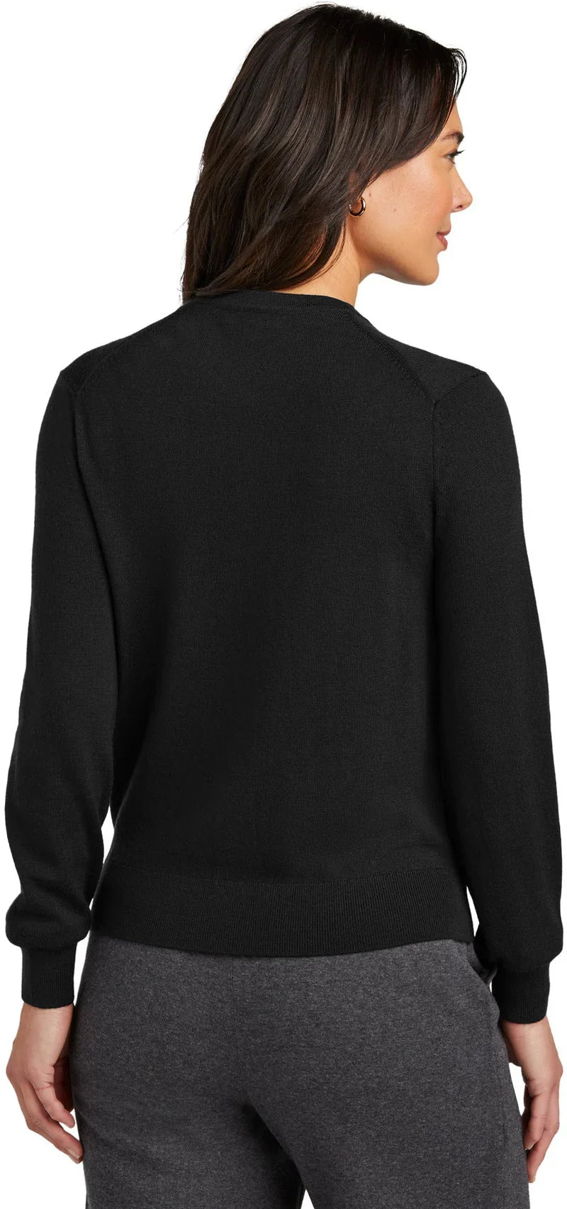 Brooks Brothers Women’s Washable Merino Cardigan Sweater with custom logo embroidery