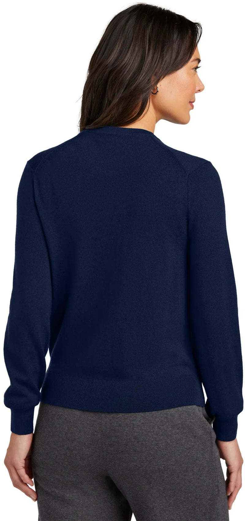 Brooks Brothers Women’s Washable Merino Cardigan Sweater with custom logo embroidery