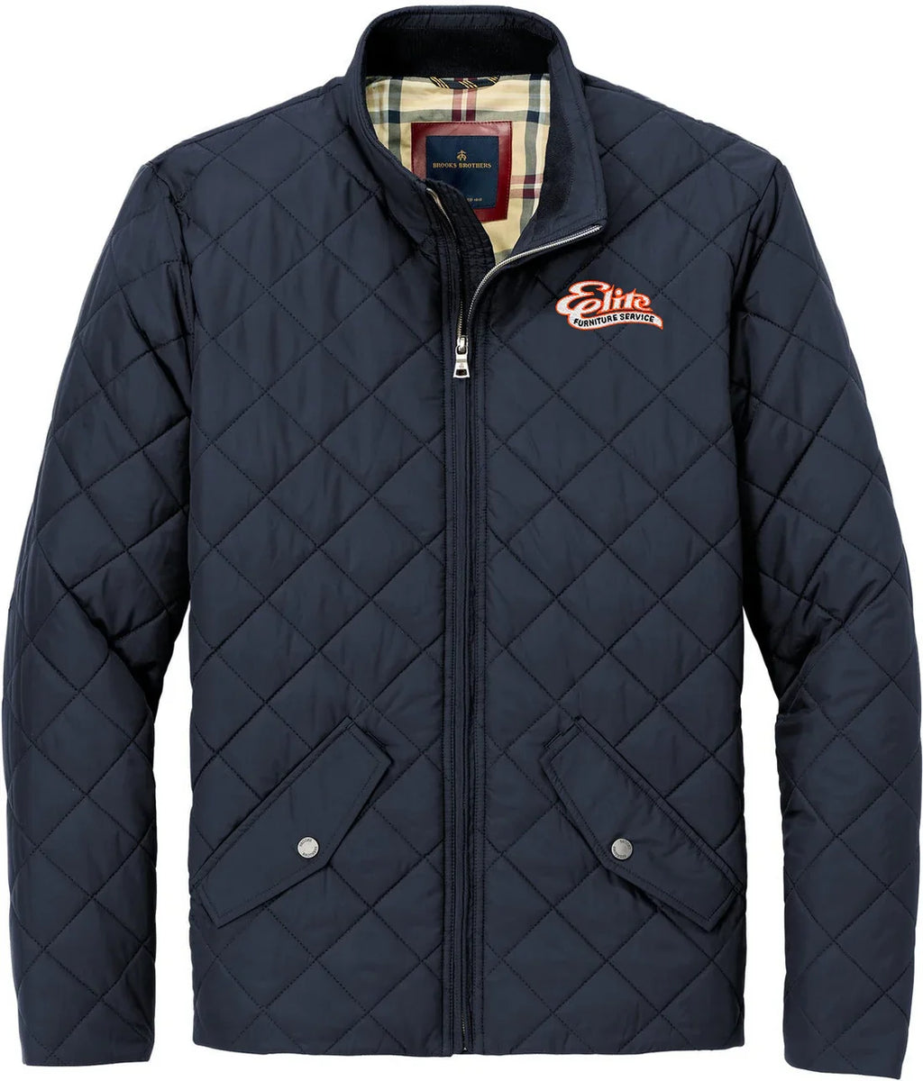 Brooks Brothers Quilted Jacket with custom logo embroidery