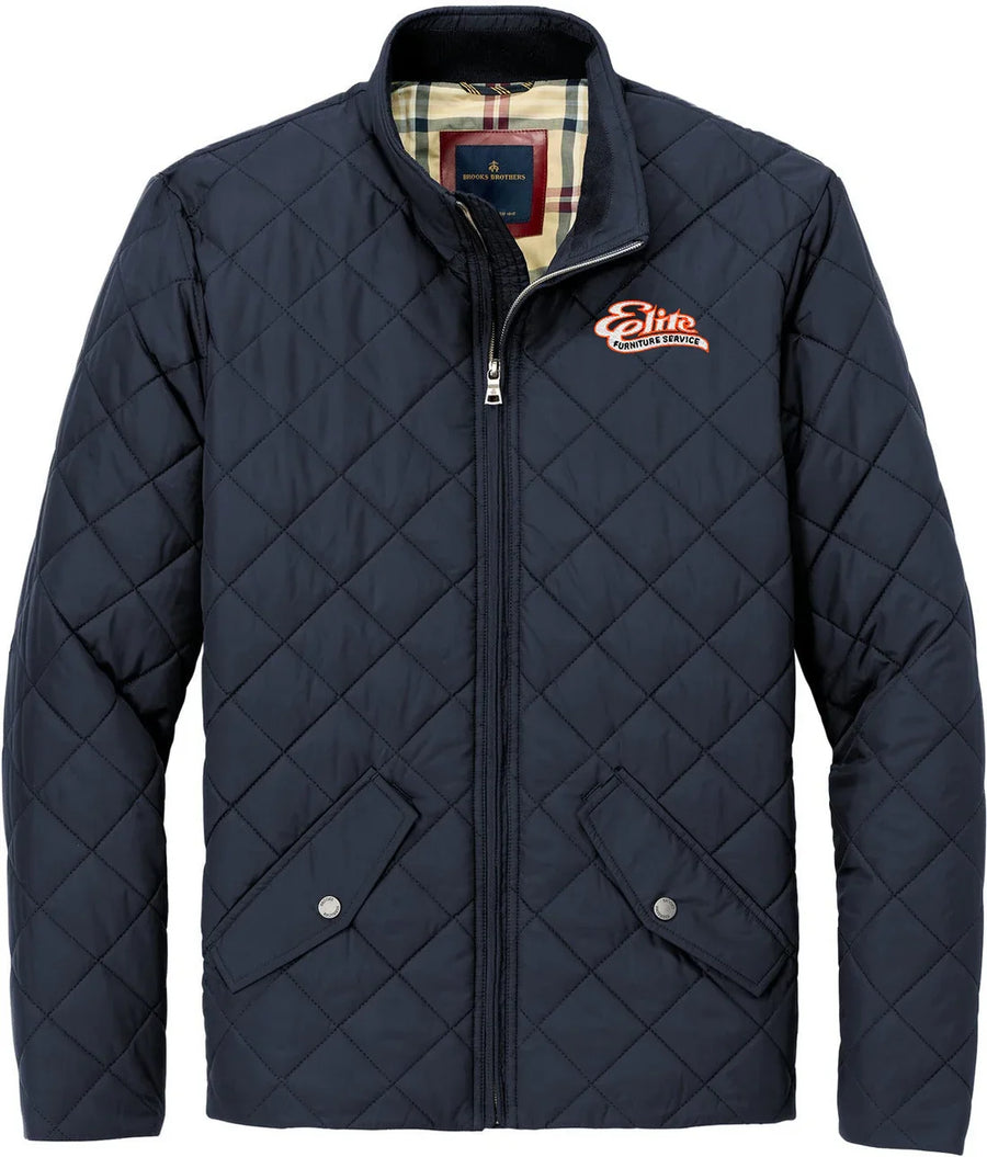Brooks Brothers Quilted Jacket with custom logo embroidery