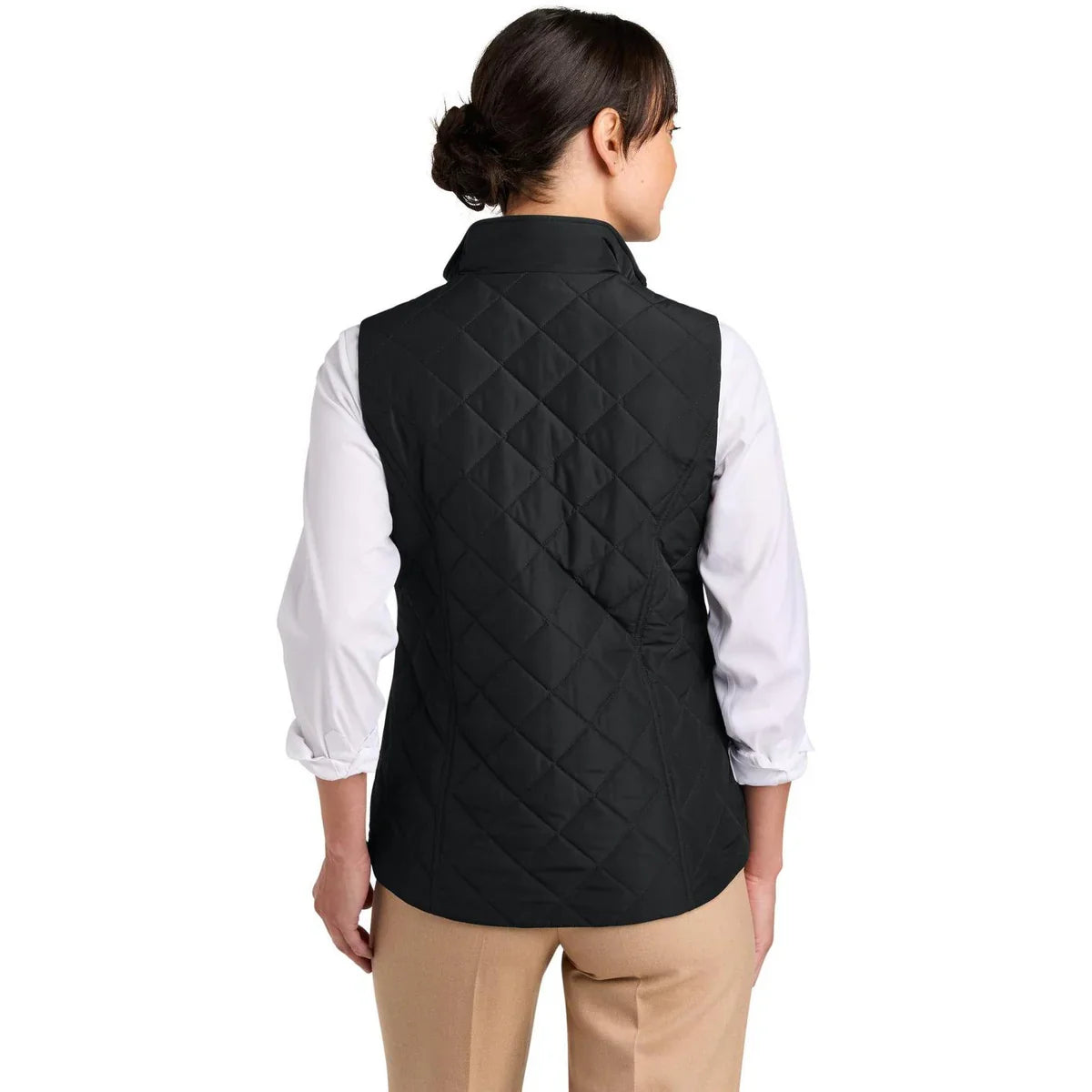 Brooks Brothers Women’s Quilted Vest with custom logo embroidery