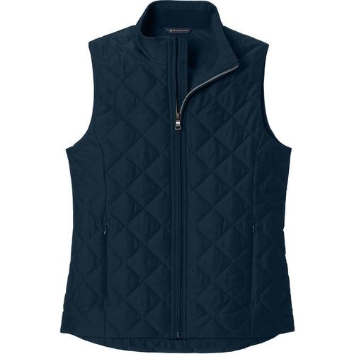 Brooks Brothers Women’s Quilted Vest with custom logo embroidery