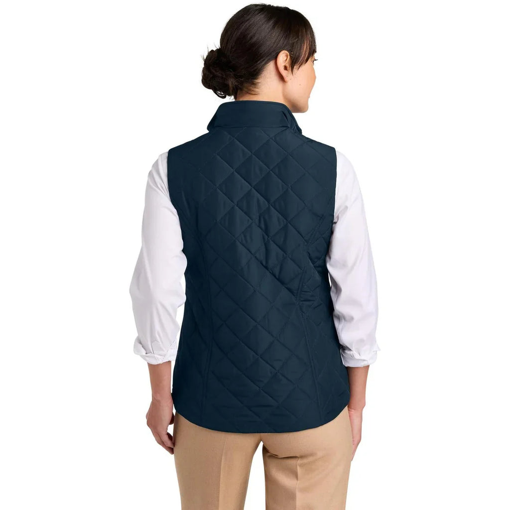 Brooks Brothers Women’s Quilted Vest with custom logo embroidery