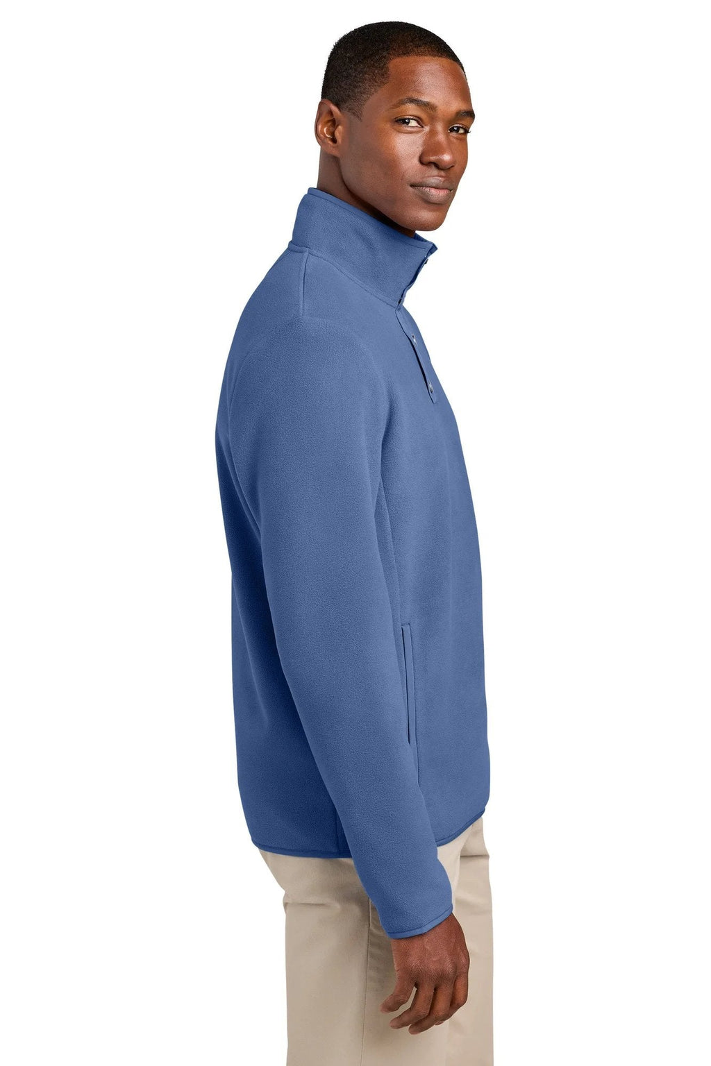 Brooks Brothers Fleece 1/4-Snap Neck with custom logo embroidery