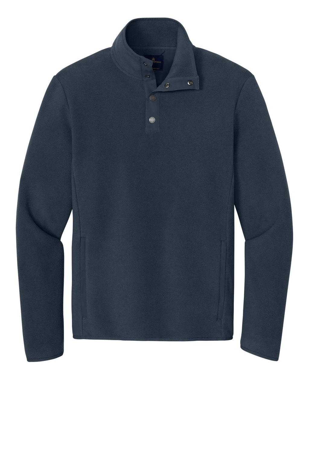 Brooks Brothers Fleece 1/4-Snap Neck with custom logo embroidery