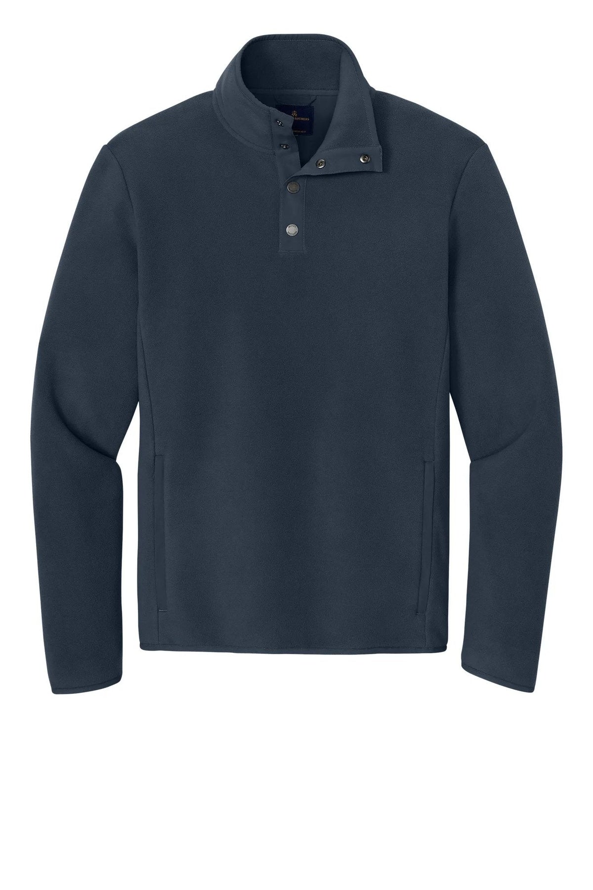 Brooks Brothers Fleece 1/4-Snap Neck with custom logo embroidery