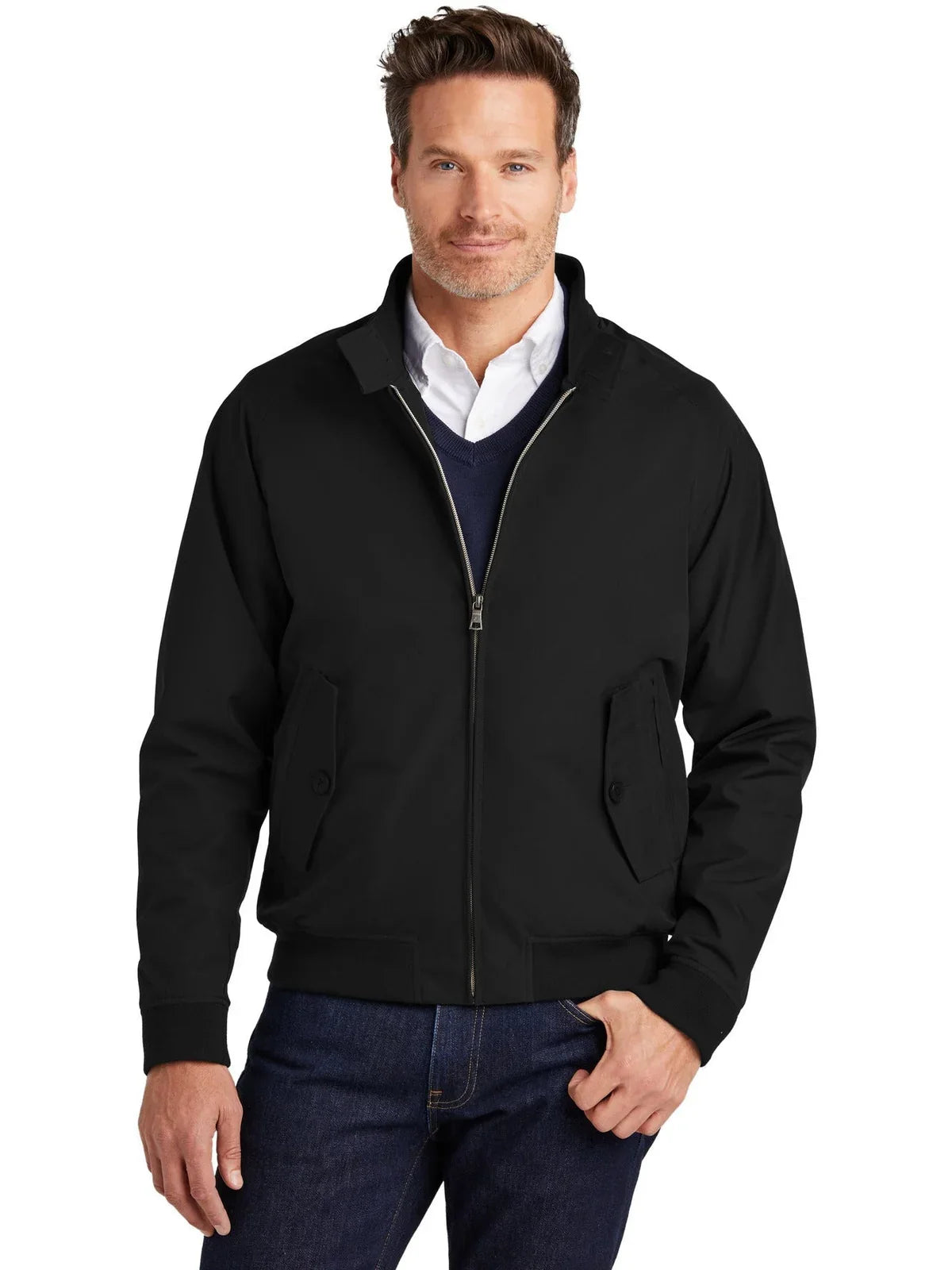 Brooks Brothers Bomber Jacket with custom logo embroidery