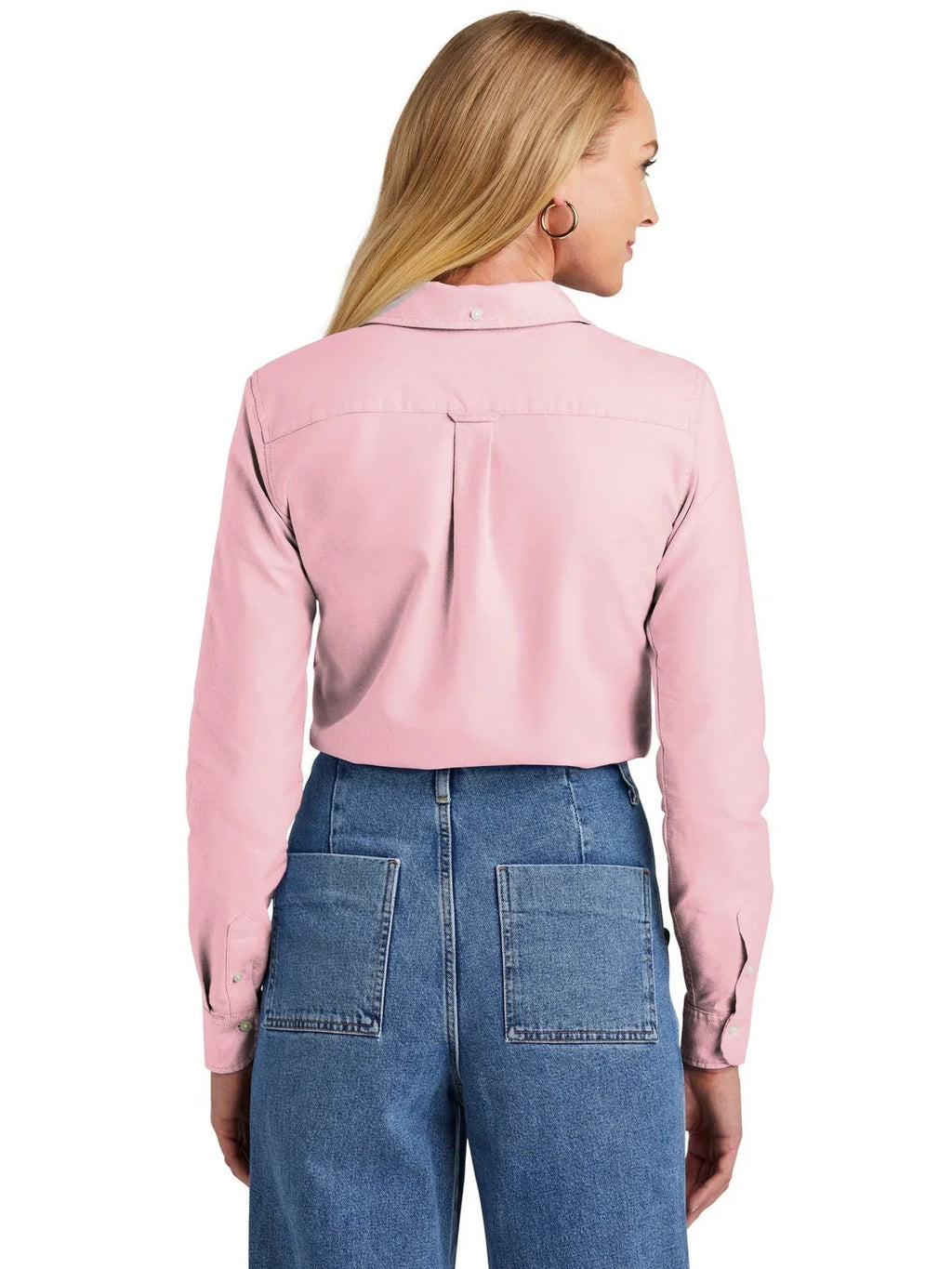 Brooks Brothers Women’s Casual Oxford Cloth Shirt with custom logo embroidery