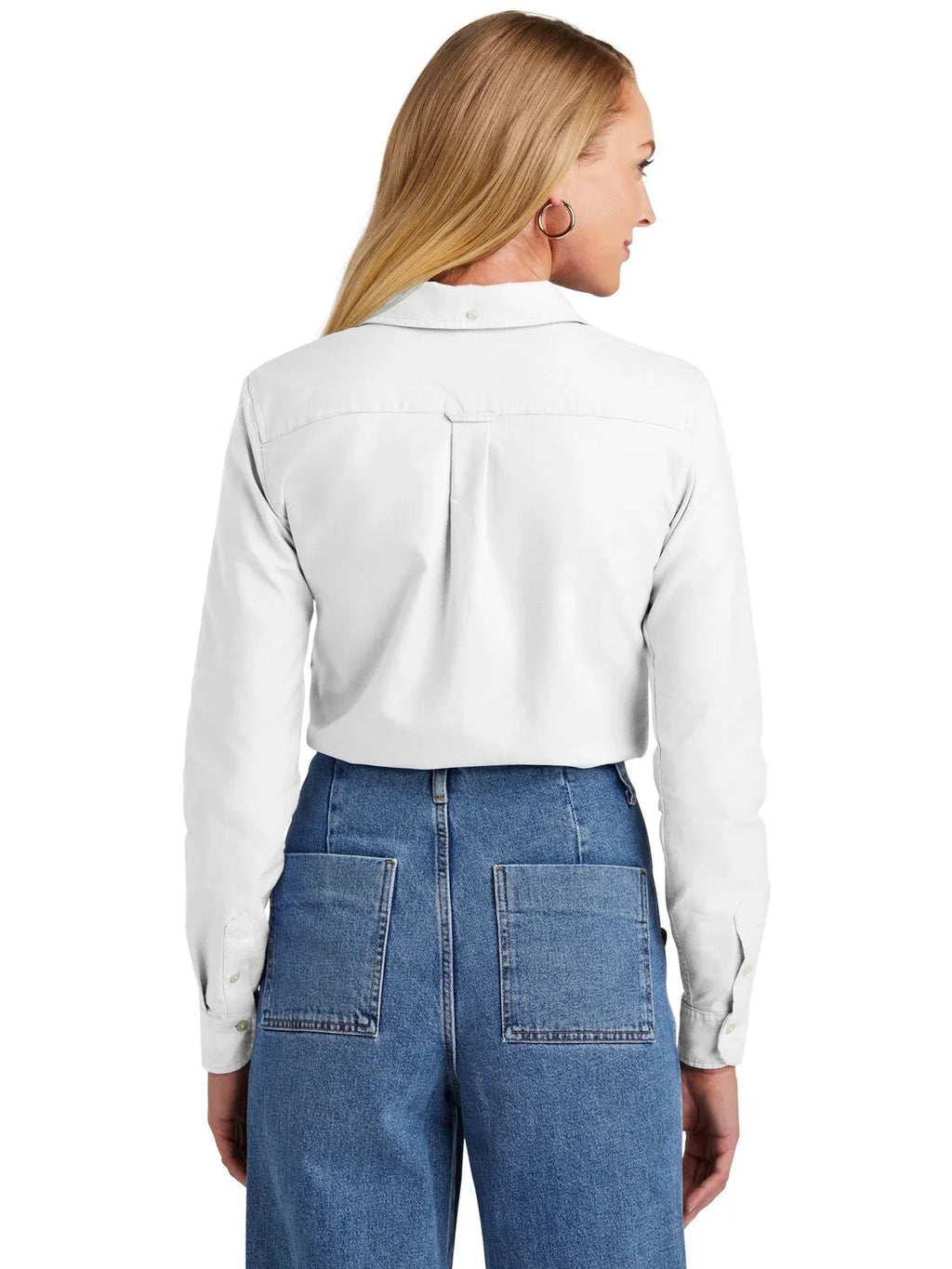 Brooks Brothers Women’s Casual Oxford Cloth Shirt with custom logo embroidery