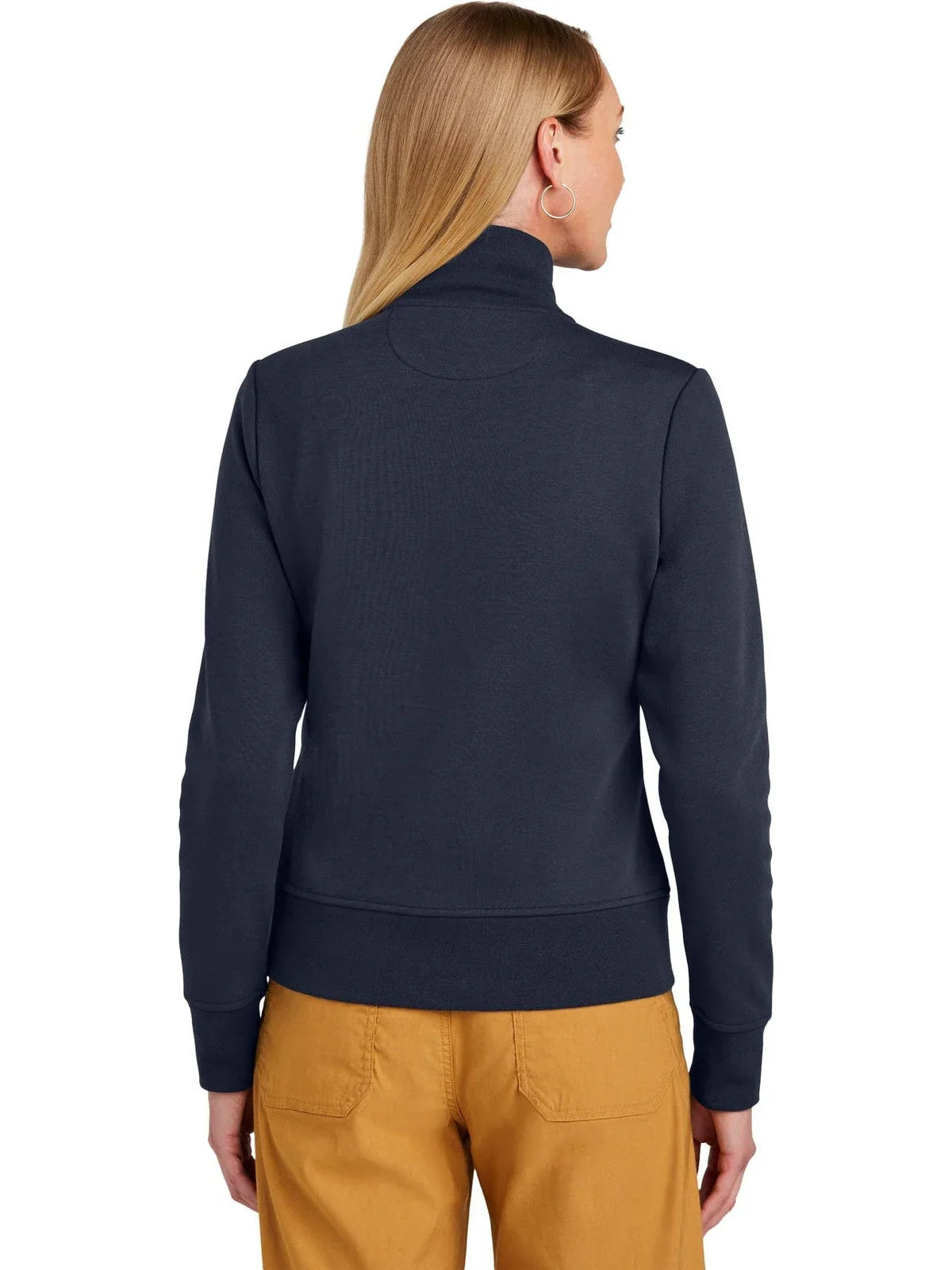 Brooks Brothers Women’s Double-Knit Full-Zip with custom logo embroidery