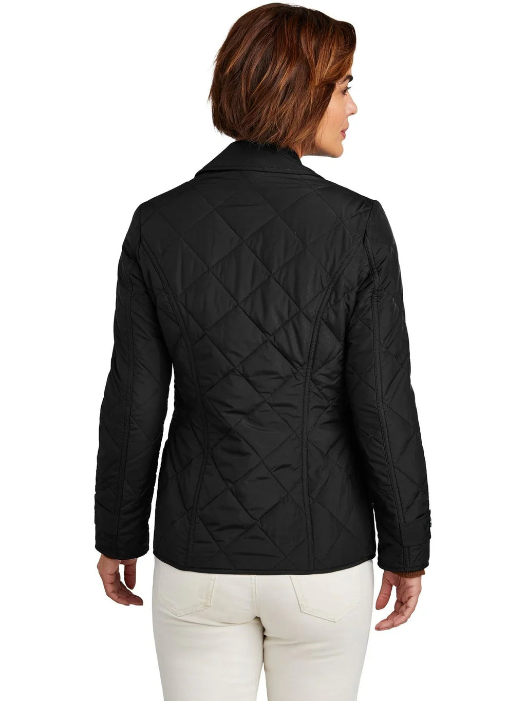 Brooks Brothers Women’s Quilted Jacket with custom logo embroidery