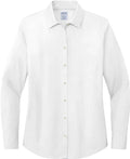 Brooks Brothers Women’s Wrinkle-Free Stretch Pinpoint Shirt with custom logo embroidery