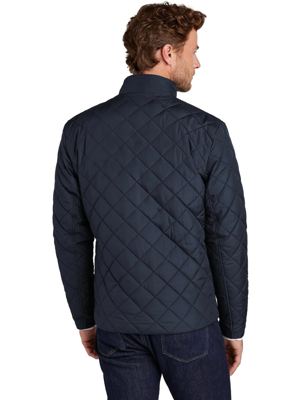 Brooks Brothers Quilted Jacket with custom logo embroidery