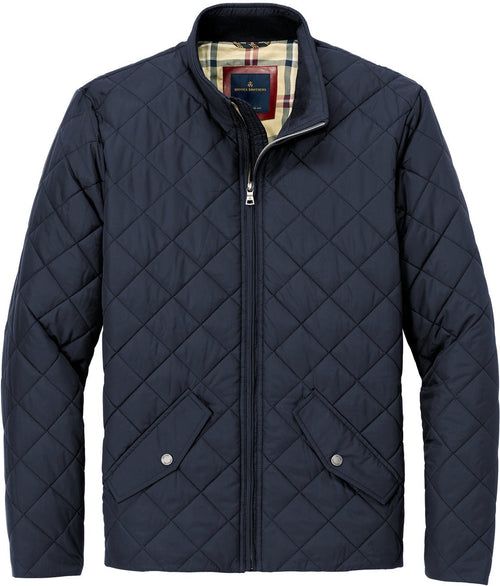 Brooks Brothers Quilted Jacket with custom logo embroidery