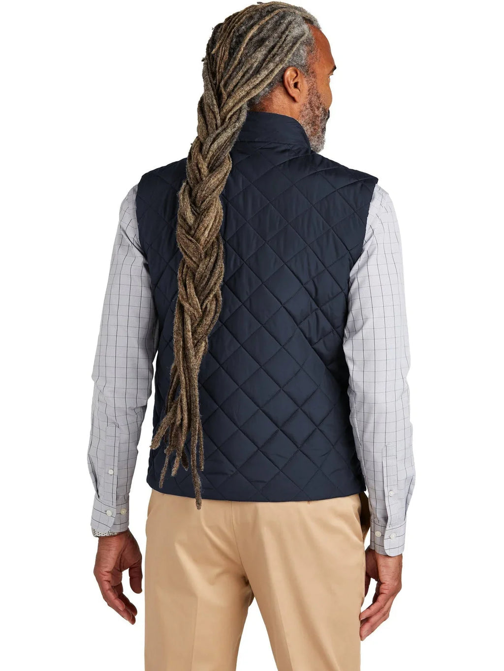Brooks Brothers Quilted Vest with custom logo embroidery