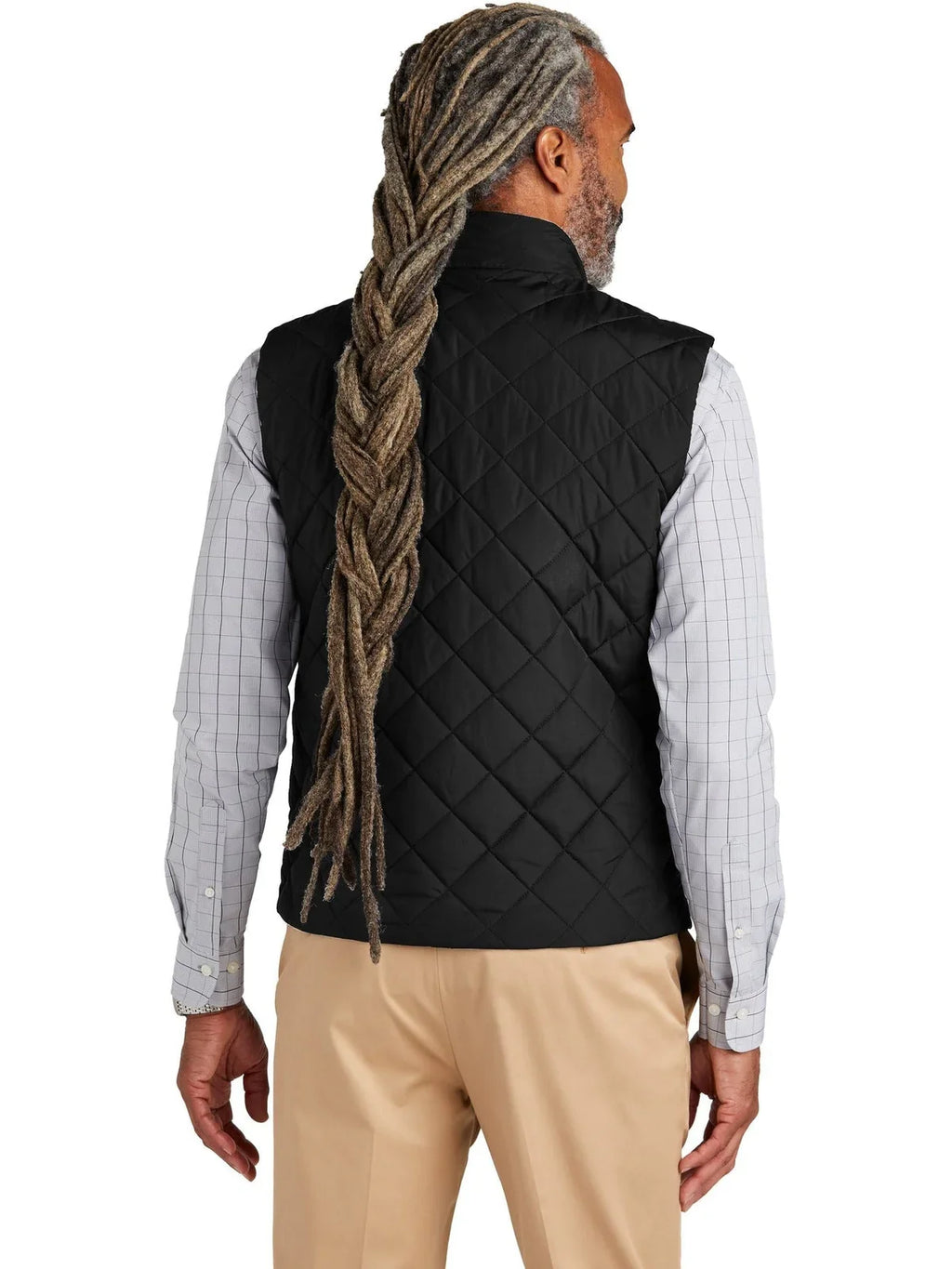 Brooks Brothers Quilted Vest with custom logo embroidery