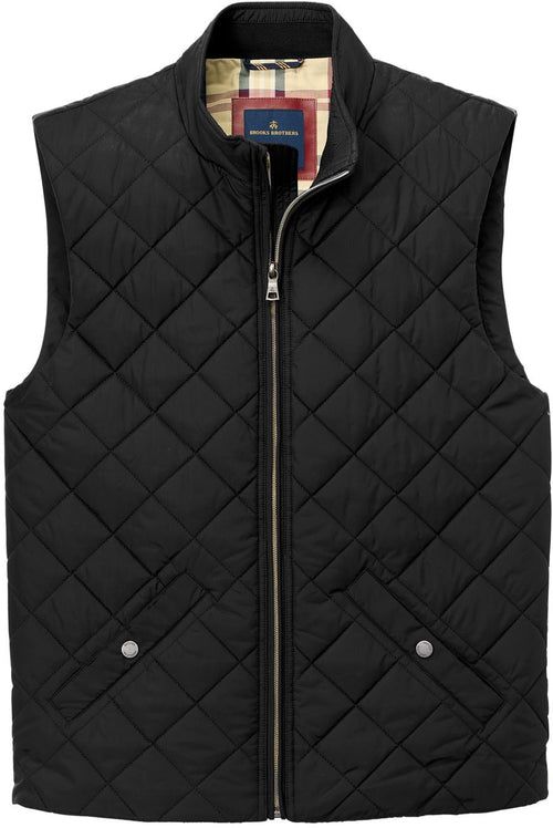 Brooks Brothers Quilted Vest with custom logo embroidery
