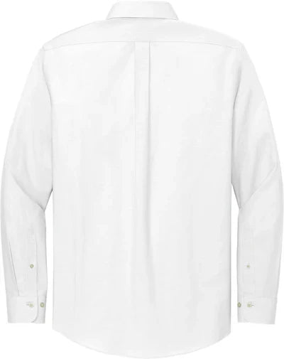 Brooks Brothers Wrinkle-Free Stretch Pinpoint Shirt with custom logo embroidery