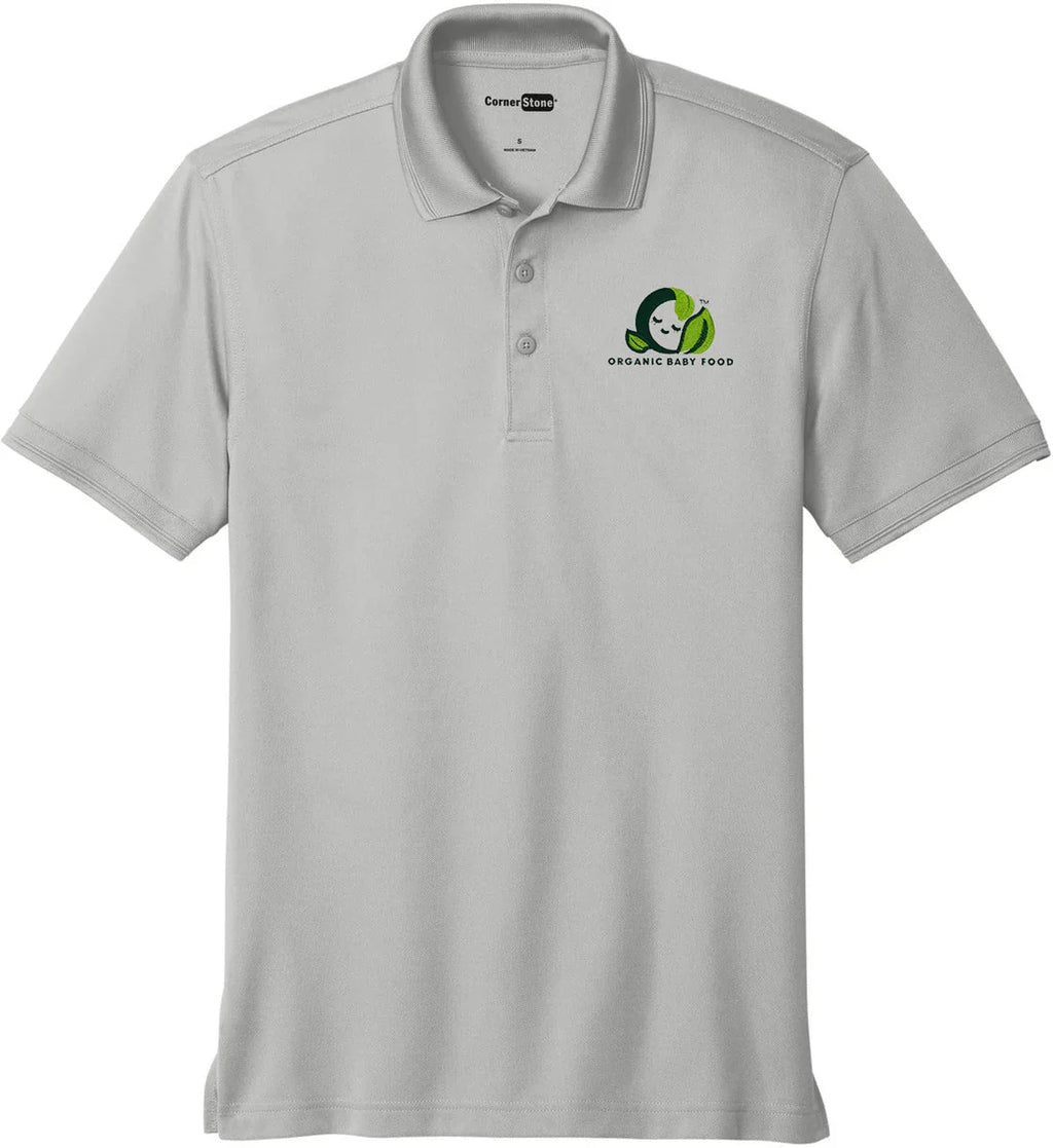 CornerStone Industrial Snag-Proof Pique Polo with custom logo embroidery