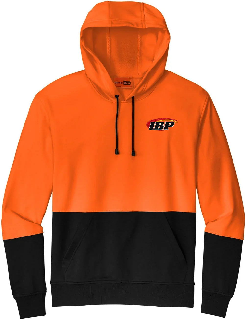 CornerStone Enhanced Visibility Fleece Pullover Hoodie with custom logo embroidery