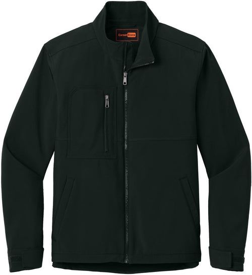 CornerStone Workwear Soft Shell with custom logo embroidery