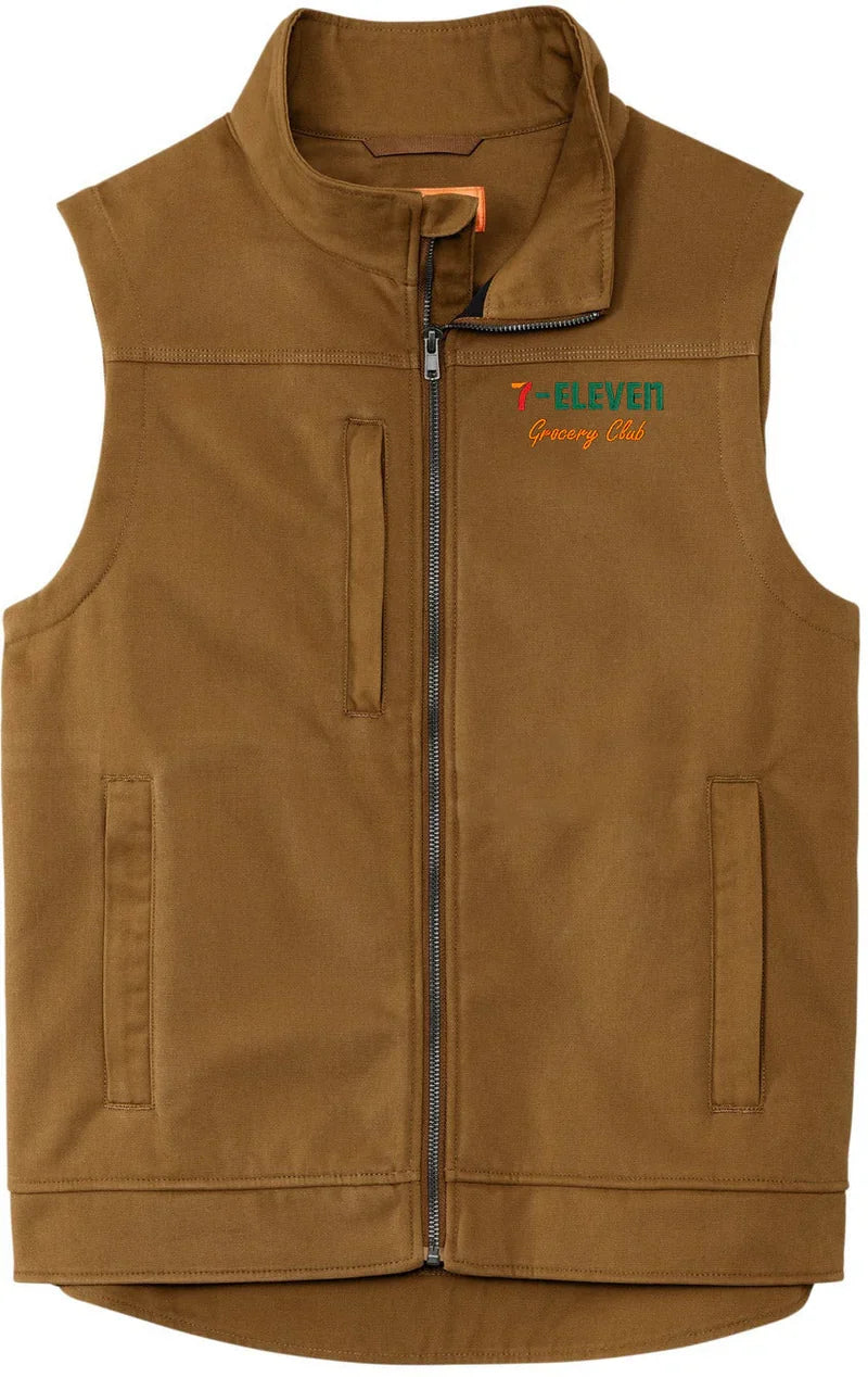 CornerStone Duck Bonded Soft Shell Vest with custom logo embroidery