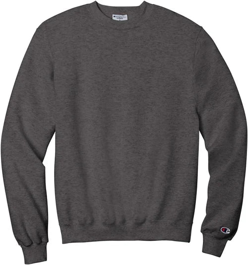 Champion Powerblend Crewneck Sweatshirt with custom logo embroidery