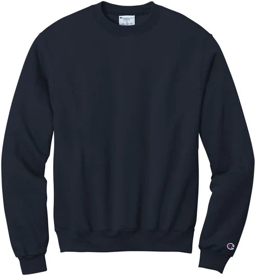 Champion Powerblend Crewneck Sweatshirt with custom logo embroidery
