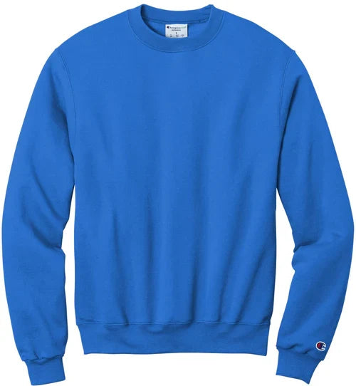 Champion Powerblend Crewneck Sweatshirt with custom logo embroidery