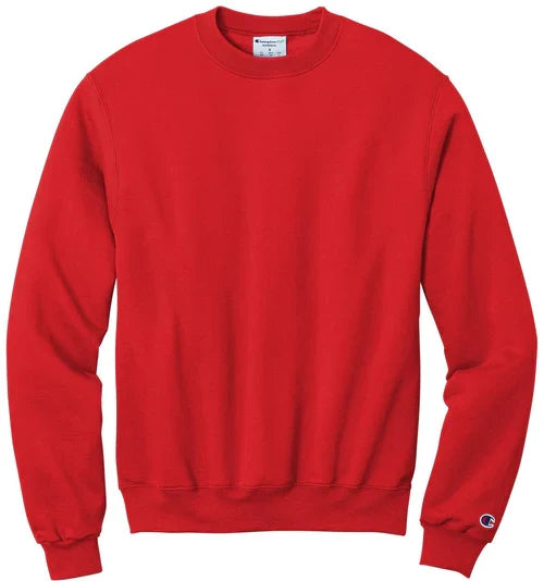 Champion Powerblend Crewneck Sweatshirt with custom logo embroidery