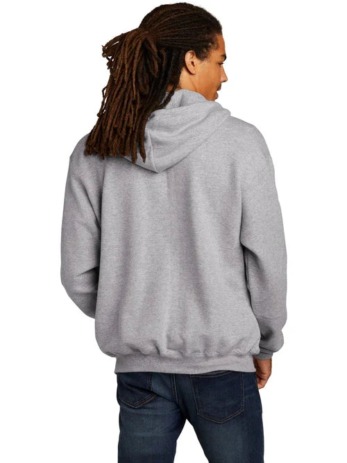 Champion Powerblend Full-Zip Hoodie with custom logo embroidery