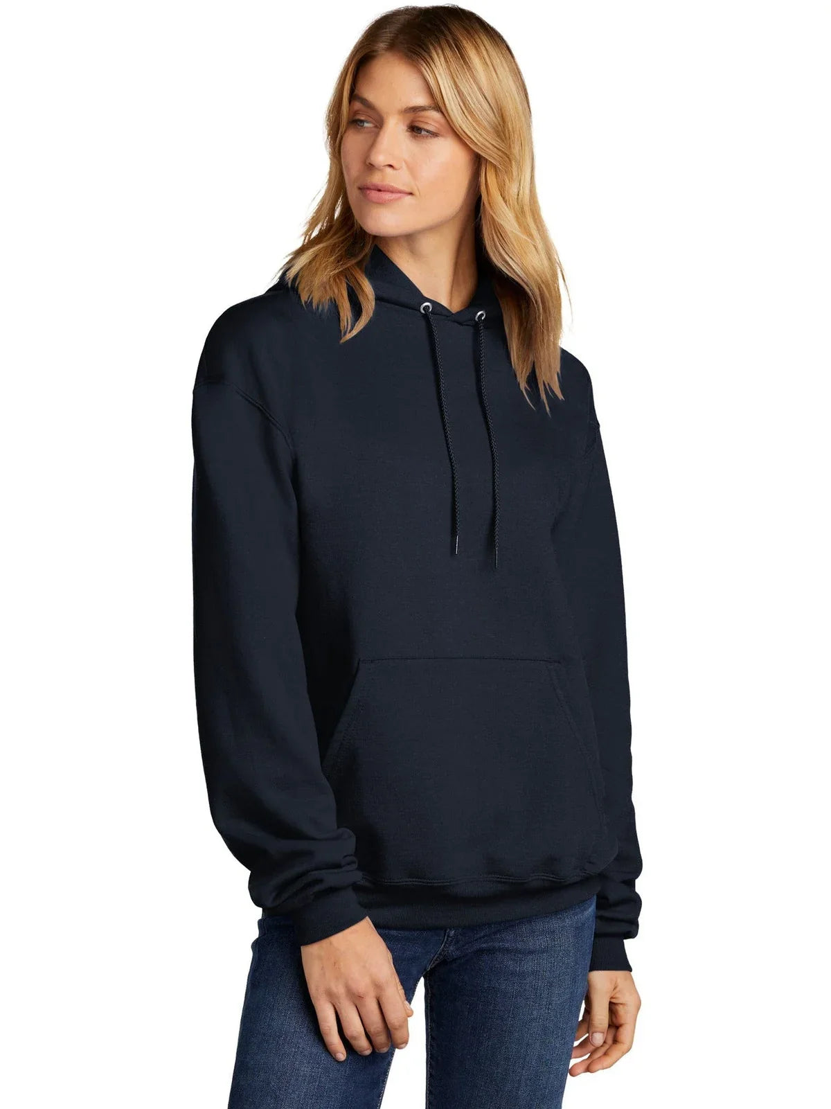 Champion Powerblend Pullover Hoodie with custom logo embroidery