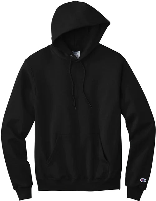 Champion Powerblend Pullover Hoodie with custom logo embroidery