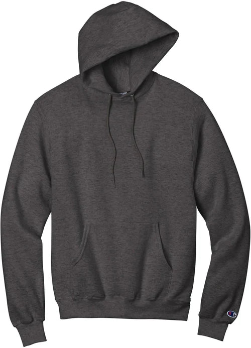 Champion Powerblend Pullover Hoodie with custom logo embroidery