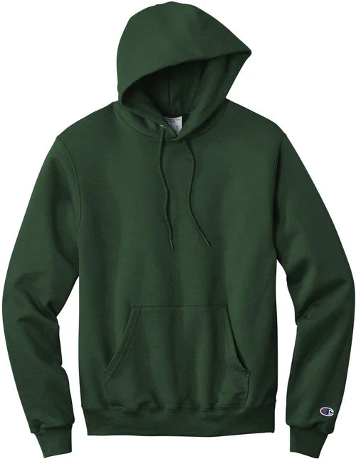 Champion Powerblend Pullover Hoodie with custom logo embroidery