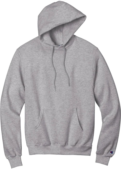 Champion Powerblend Pullover Hoodie with custom logo embroidery