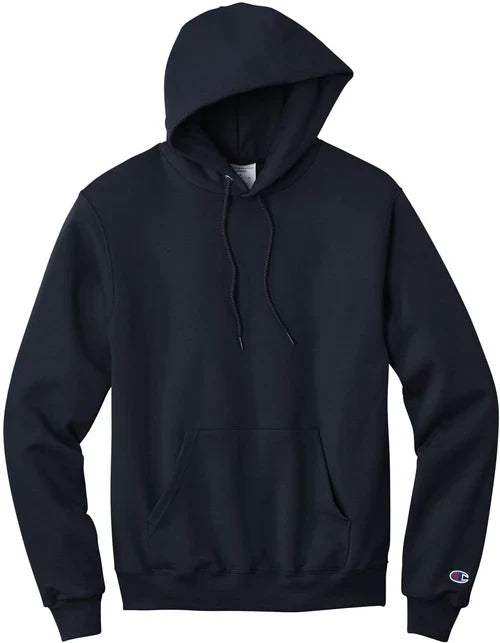 Champion Powerblend Pullover Hoodie with custom logo embroidery