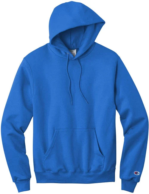 Champion Powerblend Pullover Hoodie with custom logo embroidery