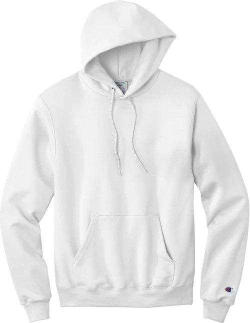 Champion Powerblend Pullover Hoodie with custom logo embroidery