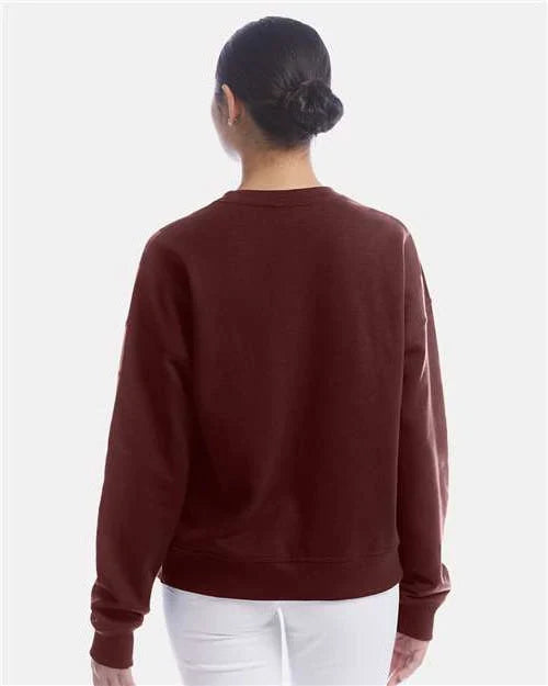 Champion Ladies Powerblend Crewneck Sweatshirt with custom logo embroidery