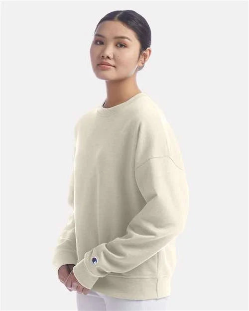 Champion Ladies Powerblend Crewneck Sweatshirt with custom logo embroidery