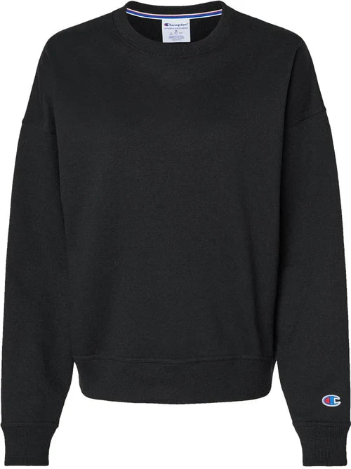 Champion Ladies Powerblend Crewneck Sweatshirt with custom logo embroidery