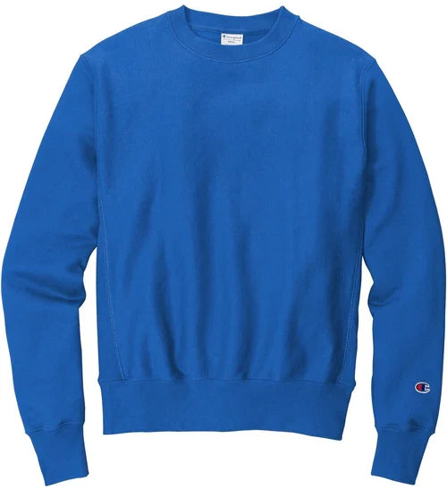 Champion Reverse Weave Crewneck Sweatshirt with custom logo embroidery